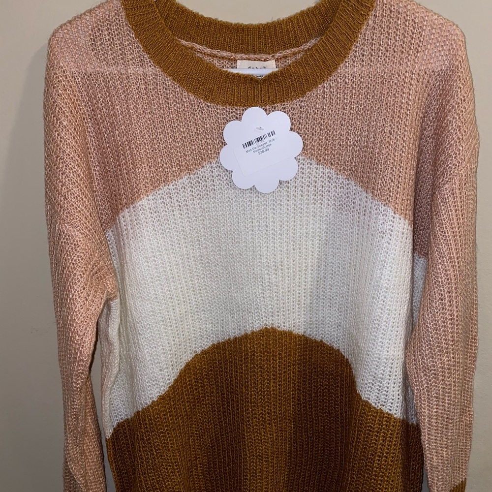 CHEVRON COZY KNIT SWEATER